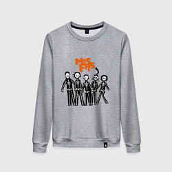 Свитшот хлопковый женский Misfits Skeletons, цвет: меланж