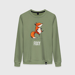 Свитшот хлопковый женский Little Foxy, цвет: авокадо