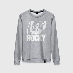 Свитшот хлопковый женский Rocky Balboa, цвет: меланж