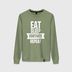 Женский свитшот Eat Sleep Fortnite Repeat