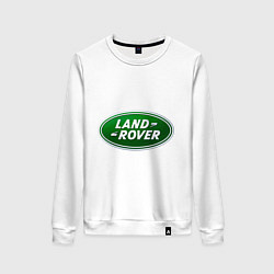 Свитшот хлопковый женский Logo Land Rover, цвет: белый
