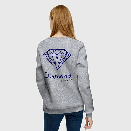 Женский свитшот Diamond supply co / Меланж – фото 4