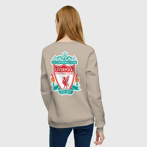 Женский свитшот Liverpool FC / Миндальный – фото 4