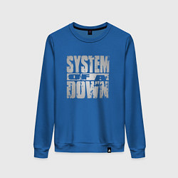 Свитшот хлопковый женский System of a Down, цвет: синий