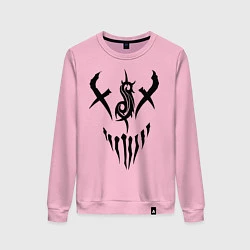 Свитшот хлопковый женский Slipknot Demon, цвет: светло-розовый
