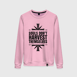 Свитшот хлопковый женский Harvest Themselves, цвет: светло-розовый
