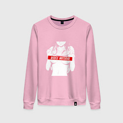 Свитшот хлопковый женский WAIFU MATERIAL, цвет: светло-розовый