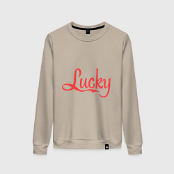 Женский свитшот Lucky logo