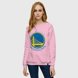 Свитшот хлопковый женский Golden state Warriors, цвет: светло-розовый — фото 2