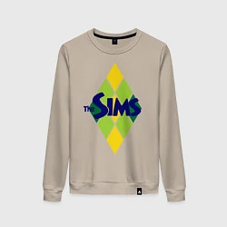 Свитшот хлопковый женский The Sims, цвет: миндальный