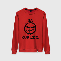 Свитшот хлопковый женский HU: Da Kurlzz, цвет: красный