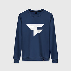 Свитшот хлопковый женский FAZE Symbol, цвет: тёмно-синий