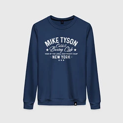 Свитшот хлопковый женский Mike Tyson: Boxing Club, цвет: тёмно-синий