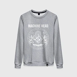 Свитшот хлопковый женский Machine Head MCMXCII, цвет: меланж
