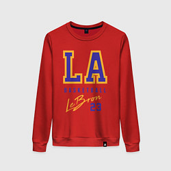 Свитшот хлопковый женский Lebron 23: Los Angeles, цвет: красный