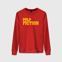 Свитшот хлопковый женский Pulp Fiction, цвет: красный
