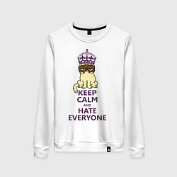 Женский свитшот Keep Calm & Hate Everyone