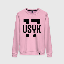 Свитшот хлопковый женский USYK 17, цвет: светло-розовый