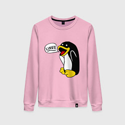Женский свитшот Пингвин: Linux