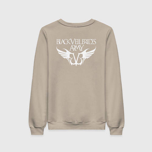 Женский свитшот Black Veil Brides: Knives and Pens / Миндальный – фото 2