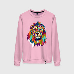Свитшот хлопковый женский Lion Art, цвет: светло-розовый