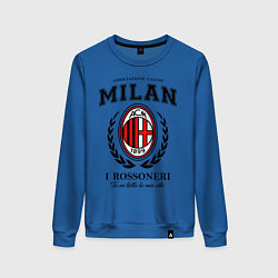 Свитшот хлопковый женский Milan: I Rossoneri, цвет: синий