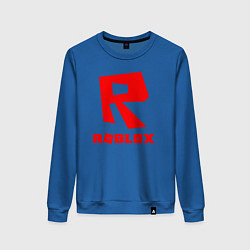 Свитшот хлопковый женский ROBLOX, цвет: синий