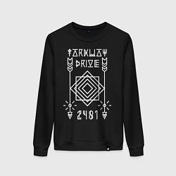 Свитшот хлопковый женский Parkway Drive: 2481, цвет: черный