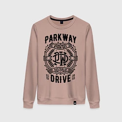 Свитшот хлопковый женский Parkway Drive: Australia, цвет: пыльно-розовый