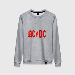 Свитшот хлопковый женский AC/DC: Black Ice, цвет: меланж