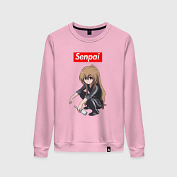 Свитшот хлопковый женский Senpai Gop-Stop, цвет: светло-розовый