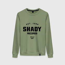 Свитшот хлопковый женский Shady records, цвет: авокадо