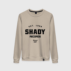 Свитшот хлопковый женский Shady records, цвет: миндальный