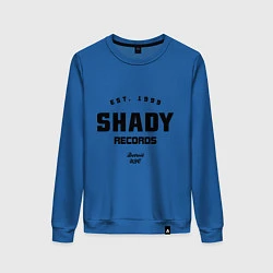 Свитшот хлопковый женский Shady records, цвет: синий