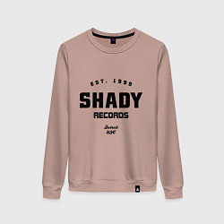 Свитшот хлопковый женский Shady records, цвет: пыльно-розовый