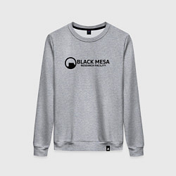 Свитшот хлопковый женский Black Mesa: Research Facility, цвет: меланж