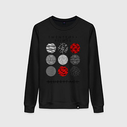 Свитшот хлопковый женский TOP: Blurryface, цвет: черный