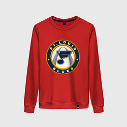 Свитшот хлопковый женский St Louis Blues, цвет: красный