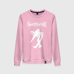 Свитшот хлопковый женский Ghostemane, цвет: светло-розовый