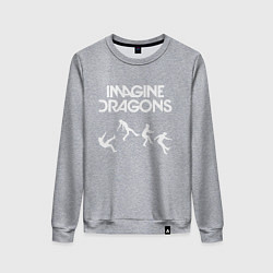 Свитшот хлопковый женский IMAGINE DRAGONS, цвет: меланж
