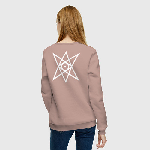 Женский свитшот GHOSTEMANE НА СПИНЕ / Пыльно-розовый – фото 4