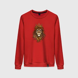 Свитшот хлопковый женский Король Лев, цвет: красный