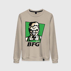 Свитшот хлопковый женский BFG, цвет: миндальный