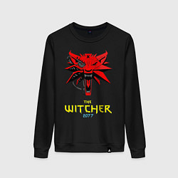 Свитшот хлопковый женский Witcher 2077, цвет: черный