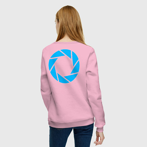 Женский свитшот Aperture Laboratorie / Светло-розовый – фото 4