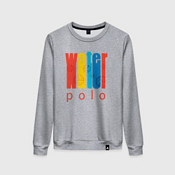 Свитшот хлопковый женский Water polo, цвет: меланж