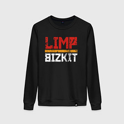 Свитшот хлопковый женский LIMP BIZKIT, цвет: черный