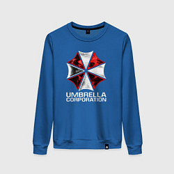 Свитшот хлопковый женский UMBRELLA CORP, цвет: синий
