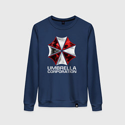 Свитшот хлопковый женский UMBRELLA CORP, цвет: тёмно-синий