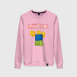 Свитшот хлопковый женский ROBLOX, цвет: светло-розовый